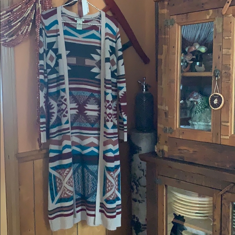 Flying tomato long cardigan
